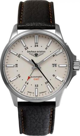 Bauhaus 2868-5 Herrenuhr Aviation Automatik Titanium 42mm 10ATM