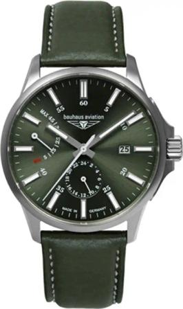 Bauhaus 2860-4 Herrenuhr Aviation Automatik Titanium 42mm 10ATM