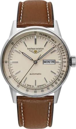 Bauhaus 2366-5 Herrenuhr Aviation Automatik 42mm 10ATM