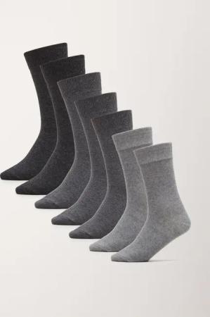 s.Oliver Sneakersocken "essentials", (7 Paar), mit nahtlosem Zehenbereich