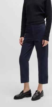 BOSS ORANGE Chinohose "Teresita Premium Damenmode", mit Schlitz am Saum