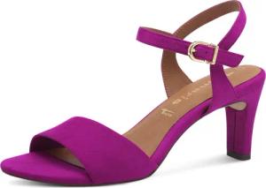 Tamaris Sandalette, Trichterabsatz, Abendschuh mit verstellbarem Fesselriemchen