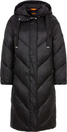 BOSS ORANGE Outdoorjacke "Pollylong Premium Damenmode", mit Kapuze