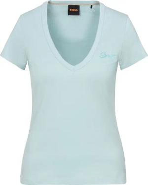 BOSS ORANGE V-Shirt "Eslane Premium Damenmode", mit Logoschriftzug