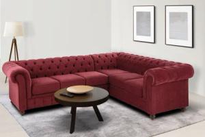 Home affaire Chesterfield-Sofa "Chesterfield Ecksofa, auch in Leder L-Form", hochwertige Knopfheftung, langer Schenkel links oder rechts wählbar