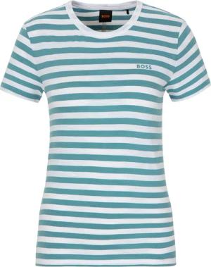 BOSS ORANGE T-Shirt "Esla Striped Premium Damenmode", Premium Damenmode, im gestreiften Design