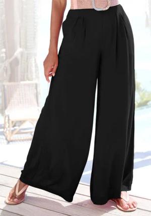 Buffalo Palazzohose, mit Seitennahttaschen, leichte Sommerhose, Wide-Leg