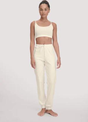 hessnatur Damen Schlafhose PURE NATURE aus Bio-Baumwolle - natur - Größe 42