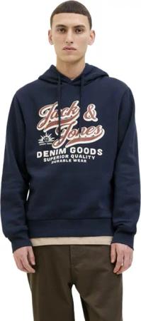 Jack & Jones Herren Hoodie Kapuzenpullover JJELOGO SWEAT HOOD 2 COL - Regular Fit