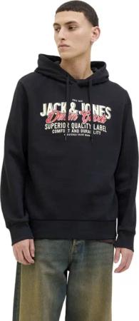 Jack & Jones Herren Hoodie Kapuzenpullover JJELOGO SWEAT HOOD 2 COL - Regular Fit