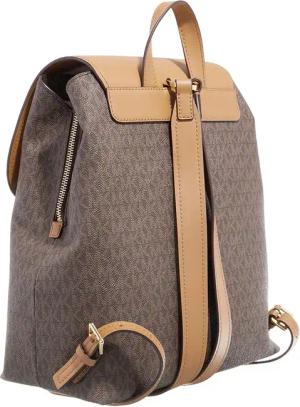 Michael Kors Hobo Bags - Quinn Md Flap Backpack - Gr. unisize - in Braun - für Damen