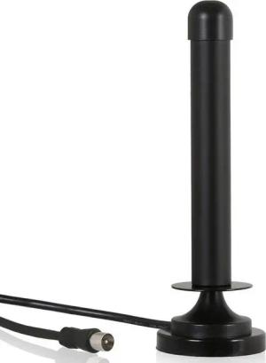 Wicked Chili DVB-T2 Antenne für HD TV Receiver, Freenet TV, 3m Innenantenne (DVB-T, DVB-T2, für Innenbereich, DVBT), Mit Magnetfuß, Kabellänge: ca. 3 m, Verstärkung: 6dBi, ideal für DVB-T