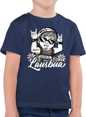 Shirtracer T-Shirt Lausbua - weiß (1-tlg) Mode für Oktoberfest Kinder Outfit