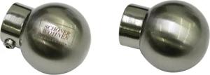 SCHÖNER WOHNEN-Kollektion Gardinenstangen-Endstück "Kugel für Ø 20 mm", (2 St.), Serie Einzelprogramm Leon Ø 20 mm
