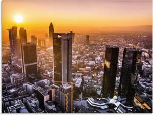 Artland Glasbild "Frankfurt am Main Panorama I", Deutschland, (1 St.), in verschiedenen Größen