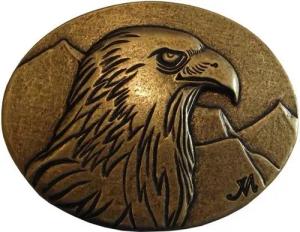 BELTINGER Gürtelschnalle Adler 4,0 cm - Buckle Gürtelschließe 40mm - für Jagd-Outfit - Gürtel b (1-St)
