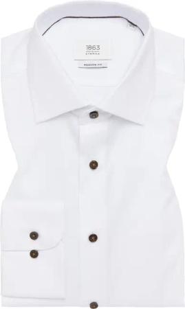 MODERN FIT Hemd in weiß unifarben