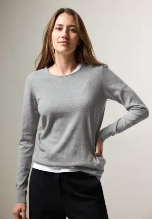 Cecil Damen Feinstrickpullover in Grau, Gr: L