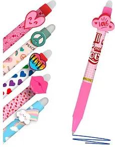 ONLINE® magiXX Fun Gelschreiber Love& 0,7 mm, Schreibfarbe: blau, 6 St.