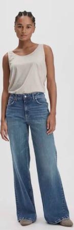 hessnatur Damen Jeans ALVA Wide Leg aus Bio-Denim - blau - Größe 28/34
