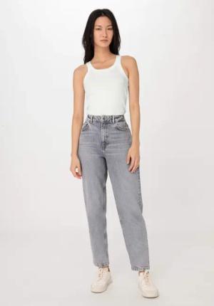 hessnatur Damen Jeans NELE Barrel Leg aus Bio-Baumwolle - grau - Größe 33/30