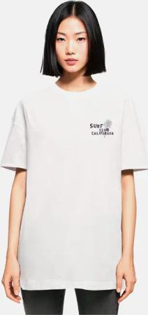 Merchcode Ladies Surf Club California Oversized Tee