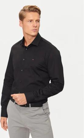 Tommy Hilfiger Hemd MW0MW38347 Schwarz Slim Fit