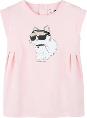 Karl Lagerfeld Kids Kleid für den Alltag Z30510 M Rosa Regular Fit