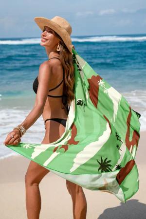 Tropischer Multi-Way Strand-Sarong