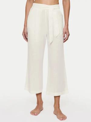 Triumph Stoffhose Summer 10222571 Écru Relaxed Fit