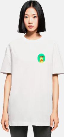 Mister Tee Ladies Ufo Pizza Oversized Boyfriend