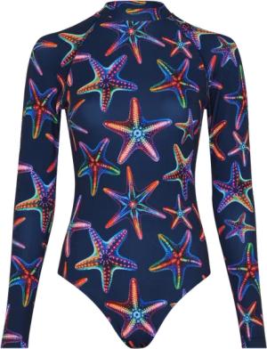 Vilebrequin Disco Stars Rashguard Mit Uv-schutz Für Damen - Lexane - Blau - Größe S