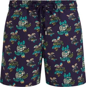 Vilebrequin Landscapes Turtles Badeshorts Für Herren - Moorea - Blau - Größe S