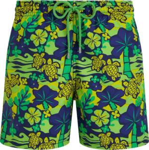 Vilebrequin Monoi Turtles Badeshorts Für Herren - Moorea - Grün - Größe XS
