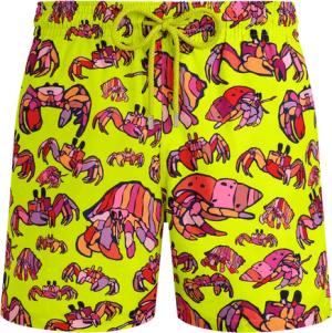 Vilebrequin Ultraleichte Und Verstaubare Hermit Crabs Badeshorts Für Herren - Mahina - Grün - Größe XL
