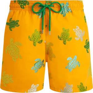 Vilebrequin Tortues Multicolore Badeshorts Mit Stickerei Für Herren – Limitierte Serie - Mistral - Orange - Größe 5XL