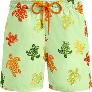 Vilebrequin Tortues Multicolore Badeshorts Mit Stickerei Für Herren – Limitierte Serie - Mistral - Grün - Größe XXL