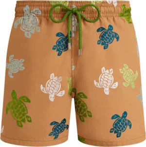 Vilebrequin Tortues Multicolore Badeshorts Mit Stickerei Für Herren – Limitierte Serie - Mistral - Marone - Größe 4XL