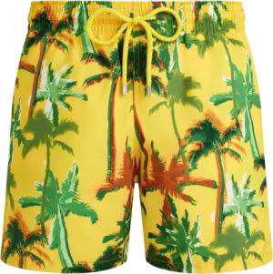 Vilebrequin Ultraleichte Und Verstaubare Palms Offset Badeshorts Für Herren - Mahina - Gelb - Größe XXXL