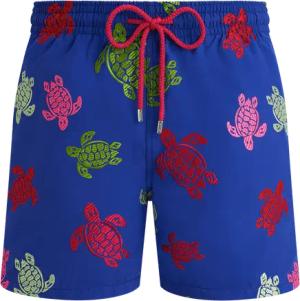 Vilebrequin Tortues Multicolore Badeshorts Mit Stickerei Für Herren – Limitierte Serie - Mistral - Blau - Größe 4XL