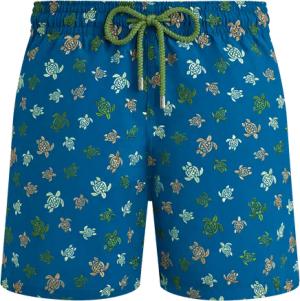 Vilebrequin Ronde Des Tortues Badeshorts Mit Stickerei Für Herren – Limited Edition - Mistral - Blau - Größe L