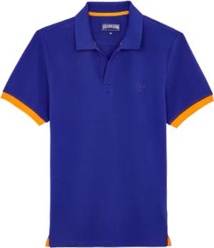 Vilebrequin Solid Polohemd Aus Baumwolle Für Herren - Palatin - Blau - Größe L