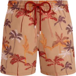 Vilebrequin Palm Offset Badeshorts Mit Stickerei Für Herren - Mistral - Marone - Größe 6XL