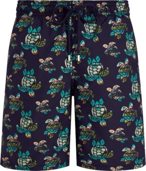 Vilebrequin Lange Landscapes Turtles Badeshorts Für Herren - Okoa - Blau - Größe S