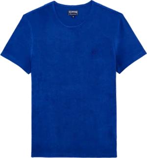 Vilebrequin Einfarbiges Unisex-t-shirt Aus Frottee - Tiramisu - Blau - Größe L