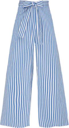 Vilebrequin Damenhose Aus Bio-baumwolle – Vilebrequin X Ines De La Fressange - Legende - Blau - Größe M