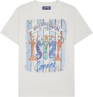 Vilebrequin Cannes Plage Baumwoll-t-shirt Für Herren - Portisol - Weiss - Größe M