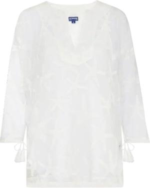 Vilebrequin Solid Hemd Aus Seide Für Damen - Lorna - Weiss - Größe M