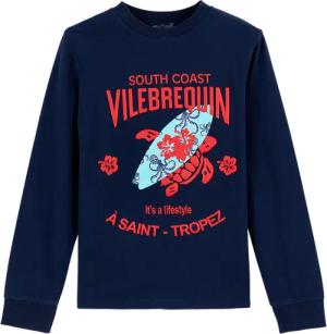 Vilebrequin Langarmshirt Mit Logo Aus Bio-baumwolle Für Jungen - Gerome - Blau - Größe 14