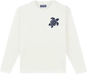 Vilebrequin Langärmeliges T-shirt Aus Baumwolle Für Herren - Ales - Weiss - Größe XXL